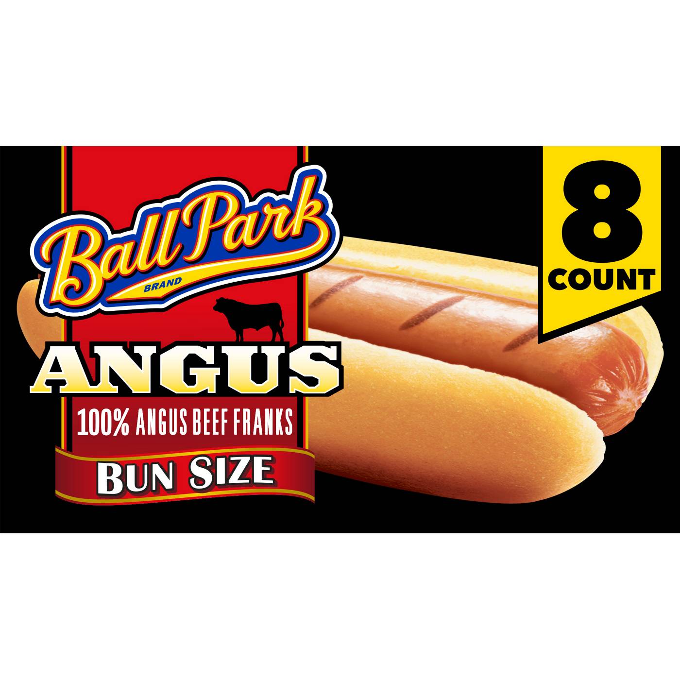 Ball Park Bun Length Hot Dogs, Angus Beef, 8 Count; image 1 of 7