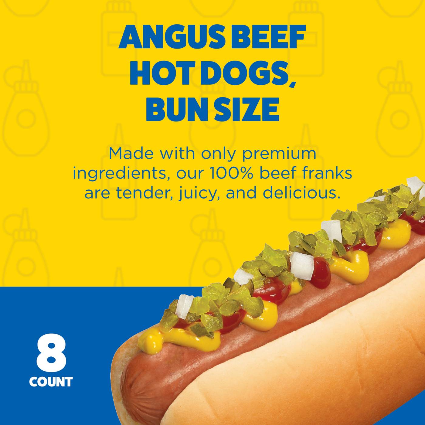 Ball Park Bun Size Angus Beef Franks Hot Dogs; image 4 of 4