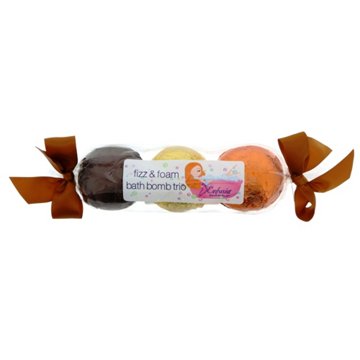 Enfusia Fizz and Foam Bath Bomb Trio, Assorted Colors, EACH