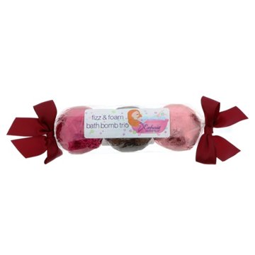Enfusia Fizz and Foam Bath Bomb Trio, Assorted Colors, EACH