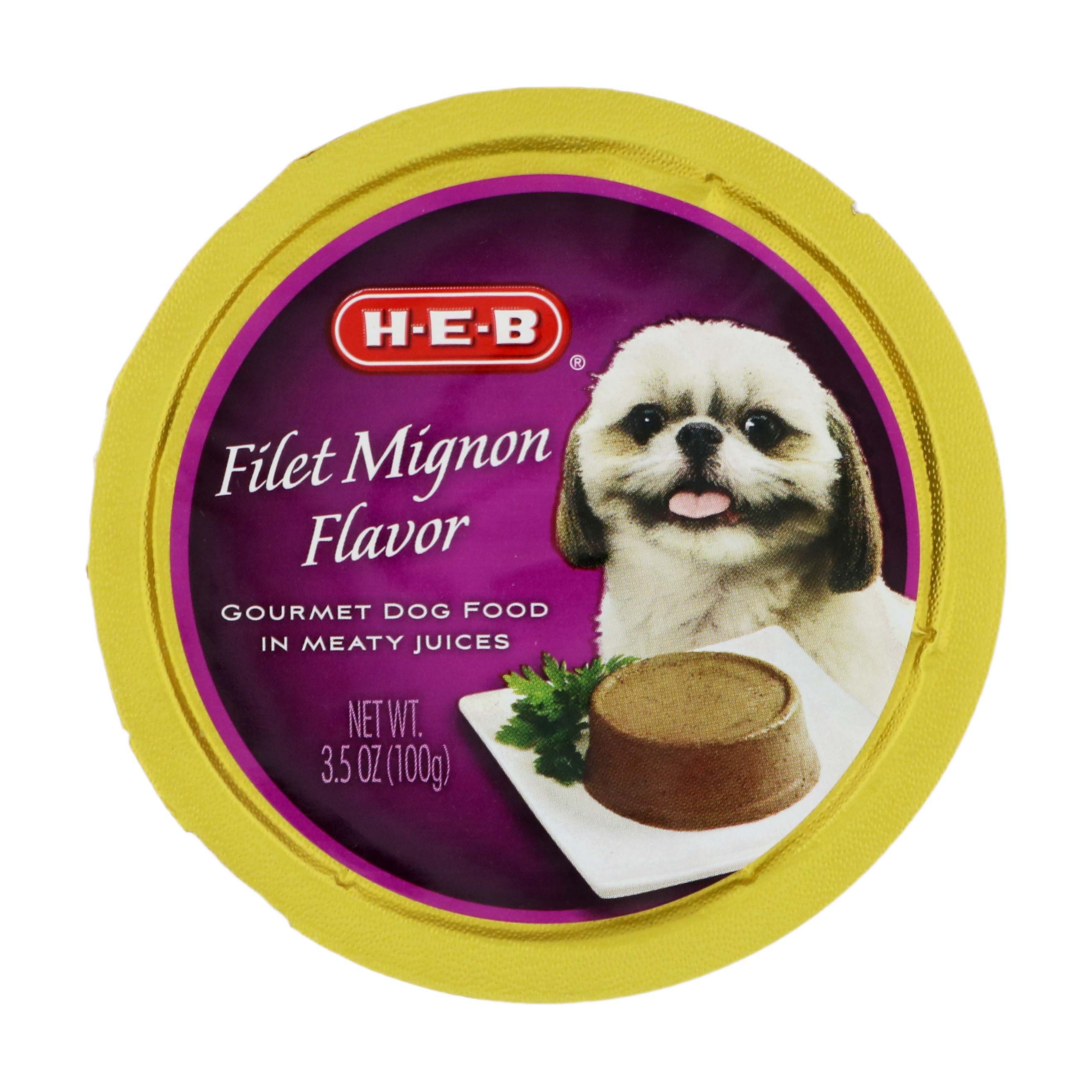 HEB Filet Mignon Flavor in Meaty Juices Wet Dog Food Shop Food at HEB