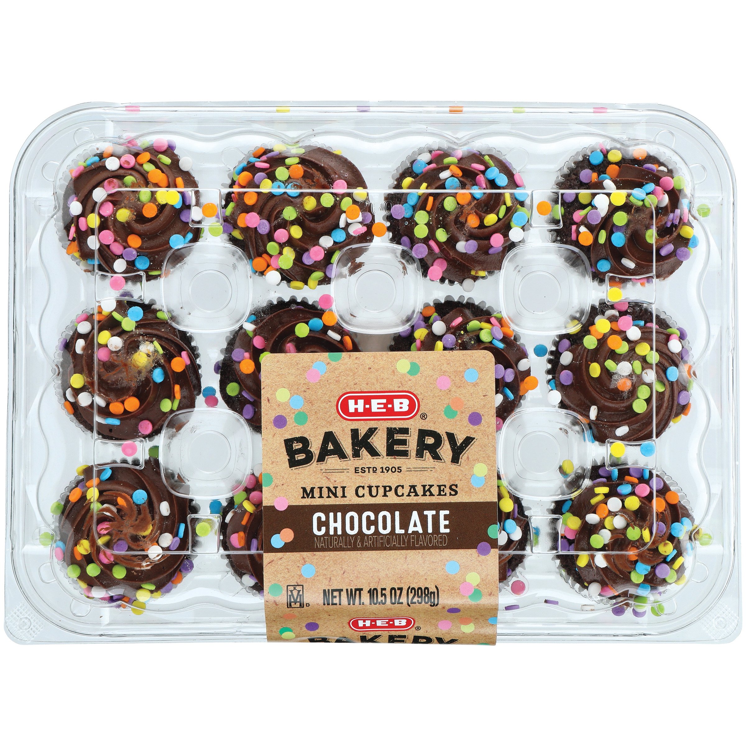 HEB Bakery Mini Cupcakes Chocolate Shop Standard cupcakes at HEB