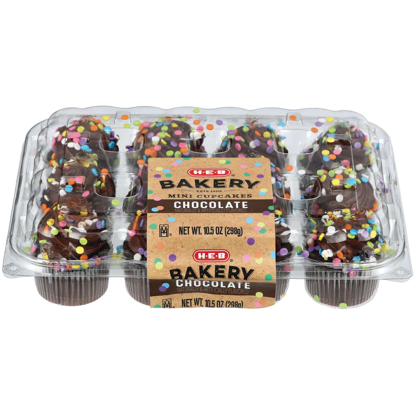 H-E-B Bakery Mini Cupcakes - Chocolate; image 2 of 2