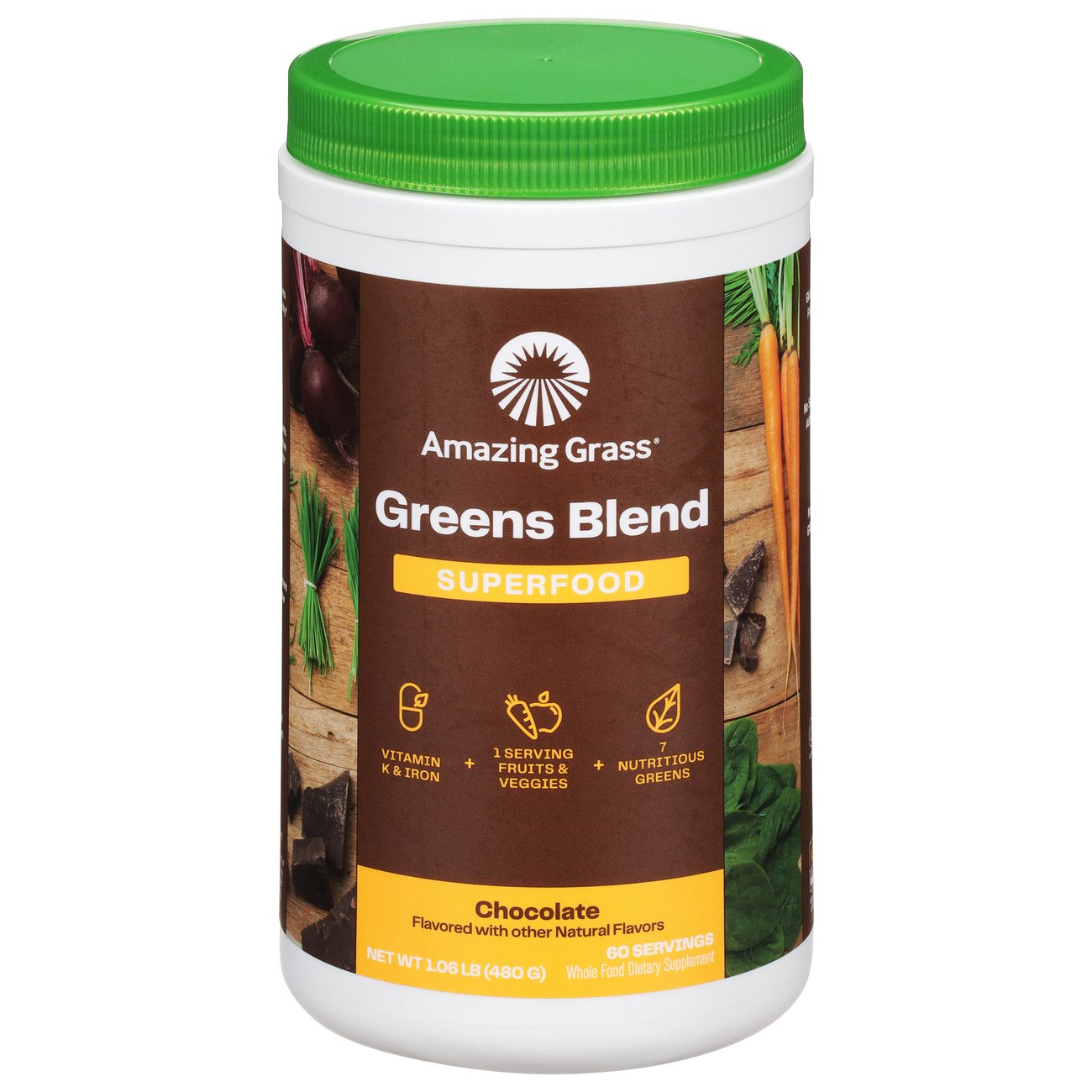 Amazing Grass Greens Blend Superfood Powder Chocolate Shop Herbs