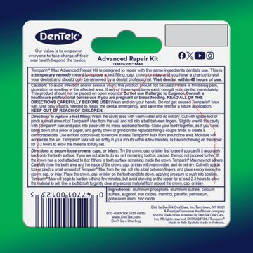 DenTek Temparin Max Advanced Dental Repair Kit