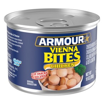 Armour Chicken Vienna Canned Sausage Bites, 10 oz