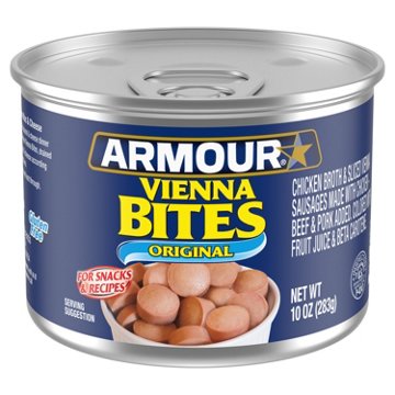 Armour Original Flavor Vienna Sausage Canned Sausage, 10 oz