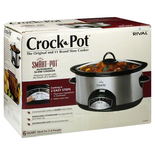 Rival Crock Pot Smart Slow Cooker 6qt Shop Appliances At H E B 0317