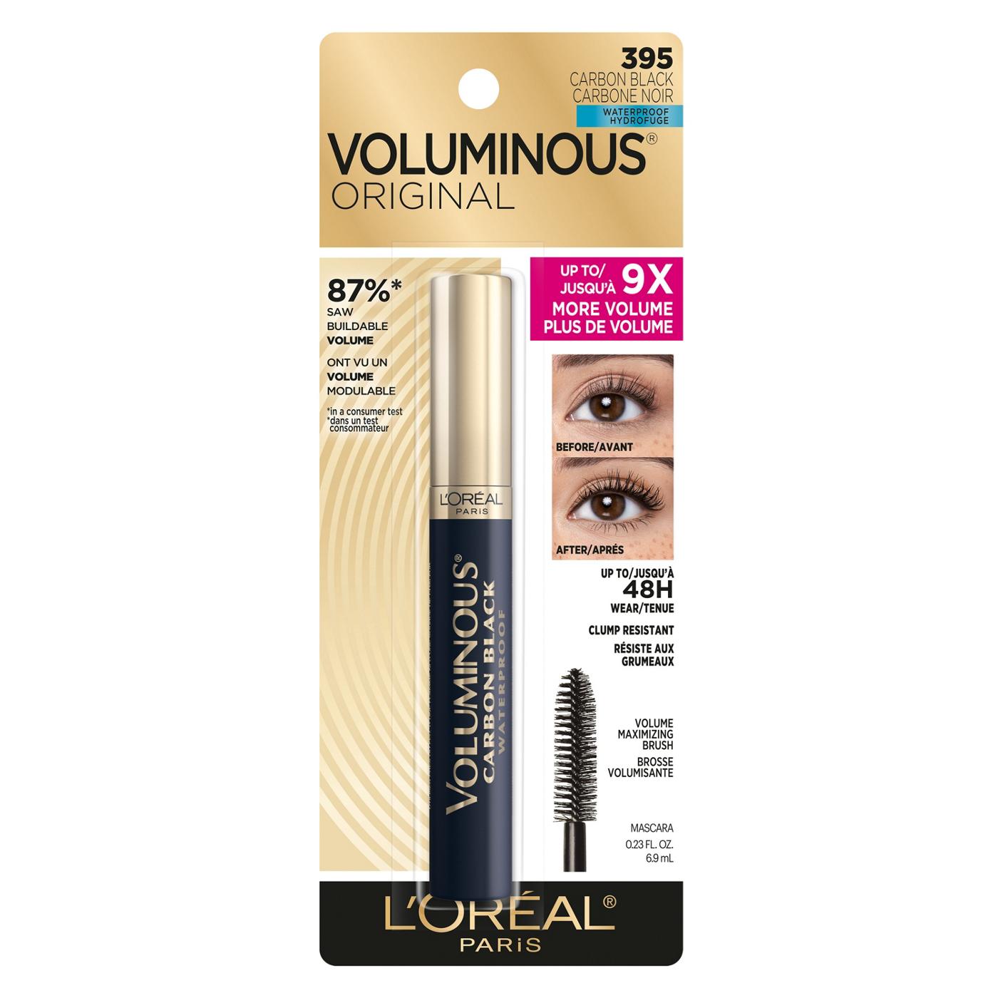 L'Oréal Paris Voluminous  Original Waterproof Volume Building Mascara -Carbon Black; image 1 of 8