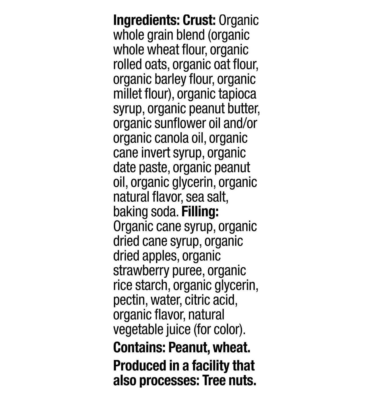 Plum Organics Jammy Sammy Snack Size Sandwich Bar - Peanut Butter & Strawberry; image 2 of 4