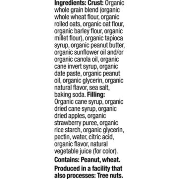 Plum Organics Jammy Sammy Snack Size Sandwich Bar - Peanut Butter & Strawberry, 5 ct