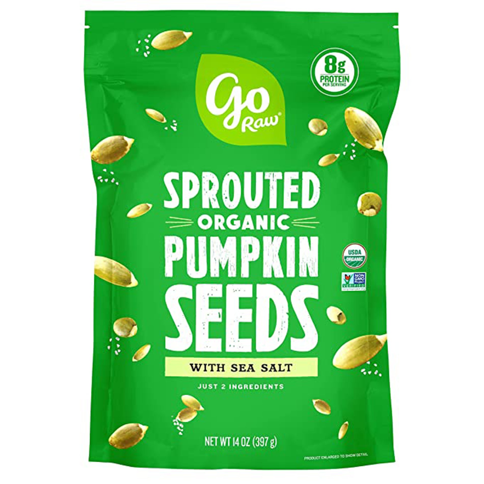 Go Raw 100 Organic Sprouted Pumpkin Seeds Shop Nuts & Seeds at HEB