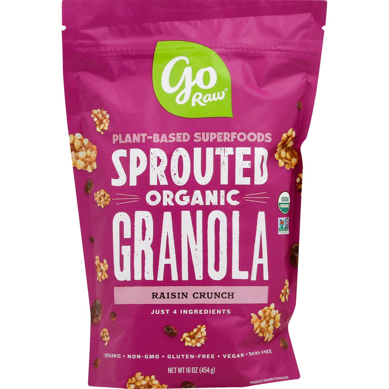 Go Raw Raisin Crunch Sprouted Organic Granola Shop Granola & snack