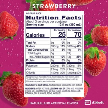 Pedialyte Electrolyte Solution - Strawberry
