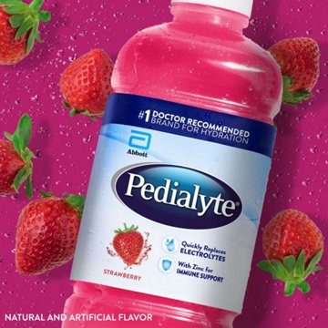Pedialyte Electrolyte Solution - Strawberry