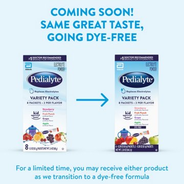 Pedialyte Electrolyte Powder Packets - Variety Pack, 8 pk