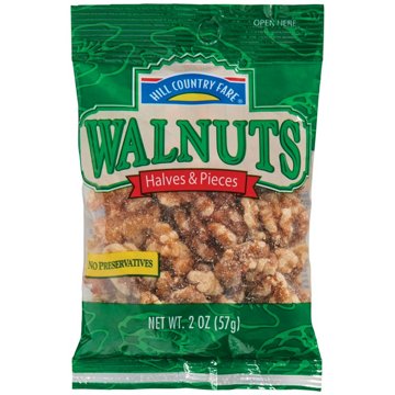 Hill Country Fare Walnut Halves & Pieces, 2 oz