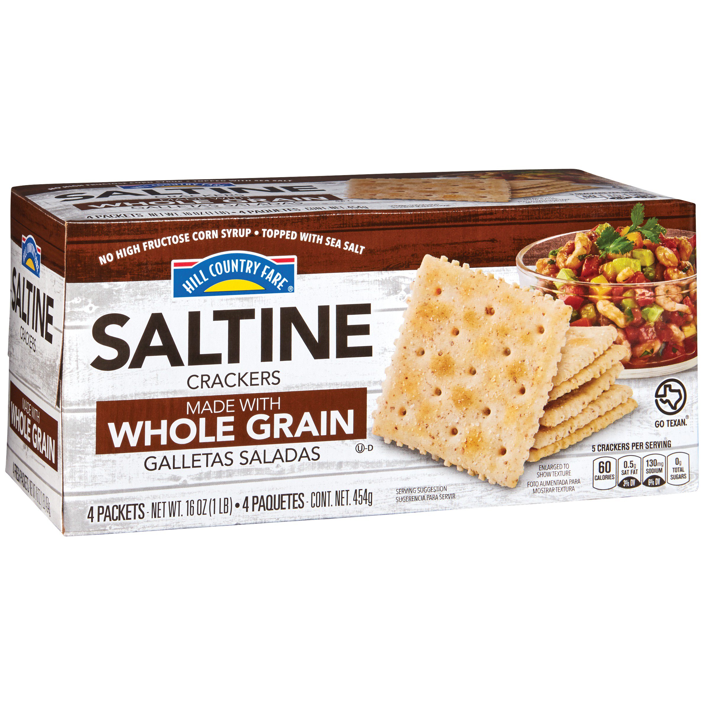 Hill Country Fare Whole Grain Saltine Crackers Shop Crackers And Breadsticks At H E B