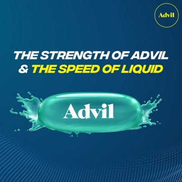 Advil Liqui-Gels Pain Reliever and Fever Reducer, Ibuprofen 200mg for Pain Relief