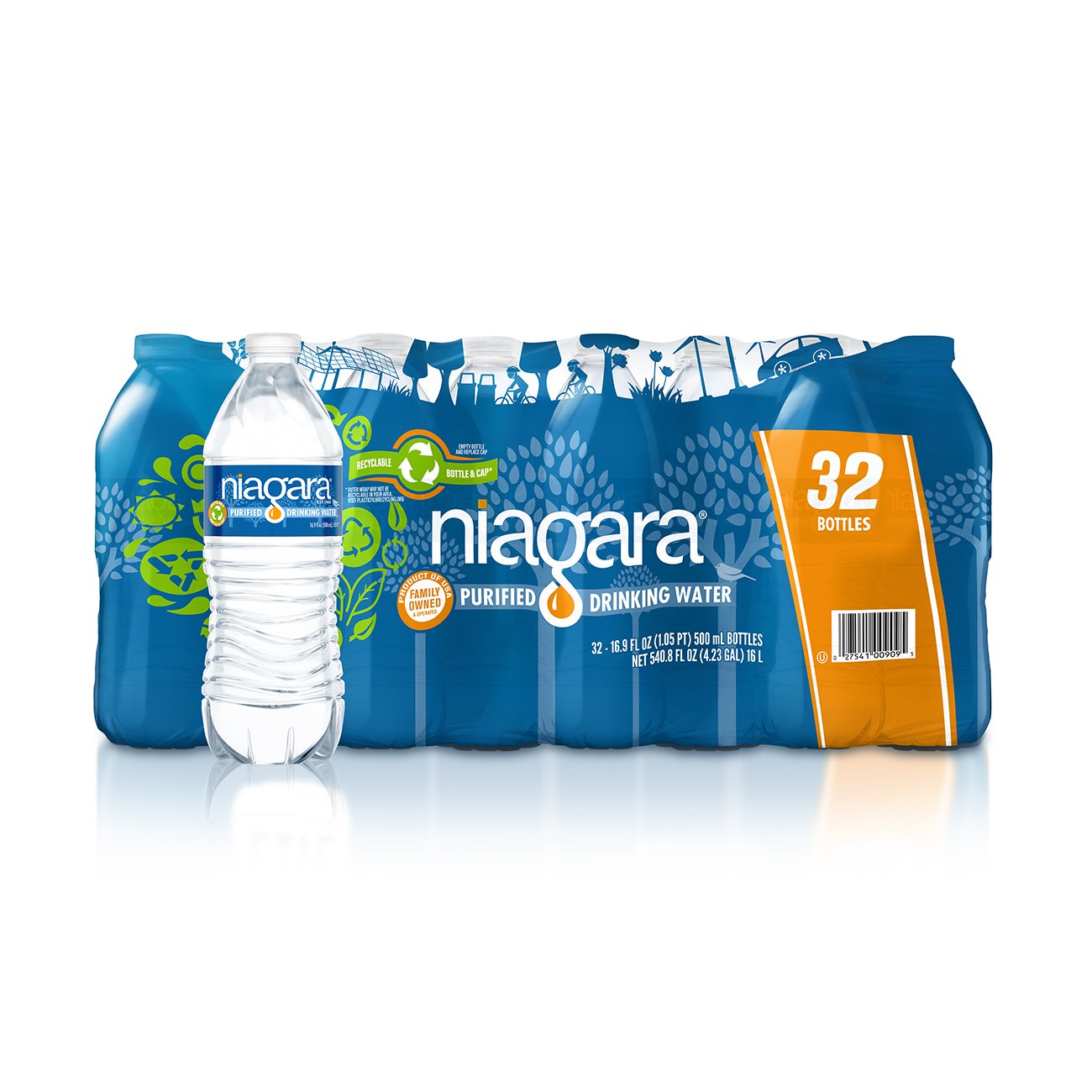 Niagara Purified Drinking Water 16.9 oz Bottles - Shop Water at H-E-B