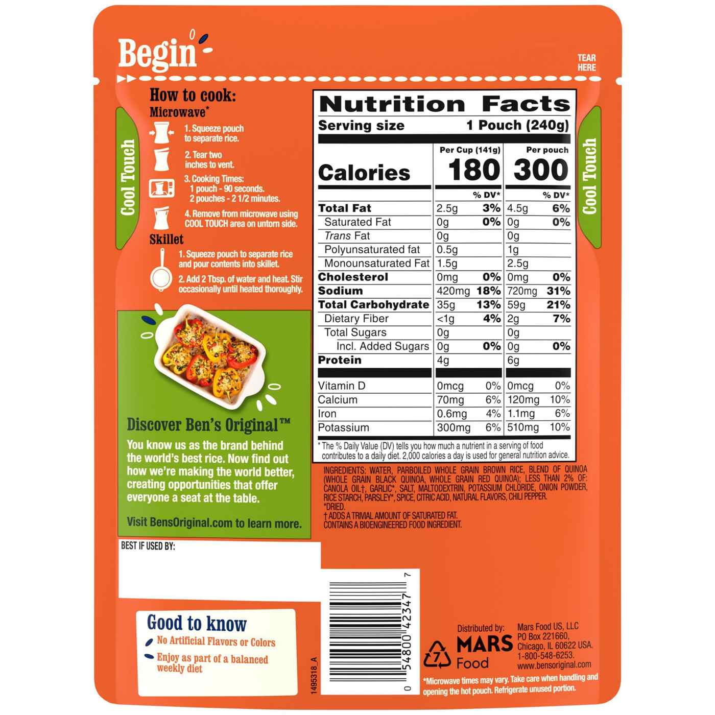 Ben's Original Ready Rice Whole Grain Medley Quinoa and Brown Flavored Rice; image 2 of 2