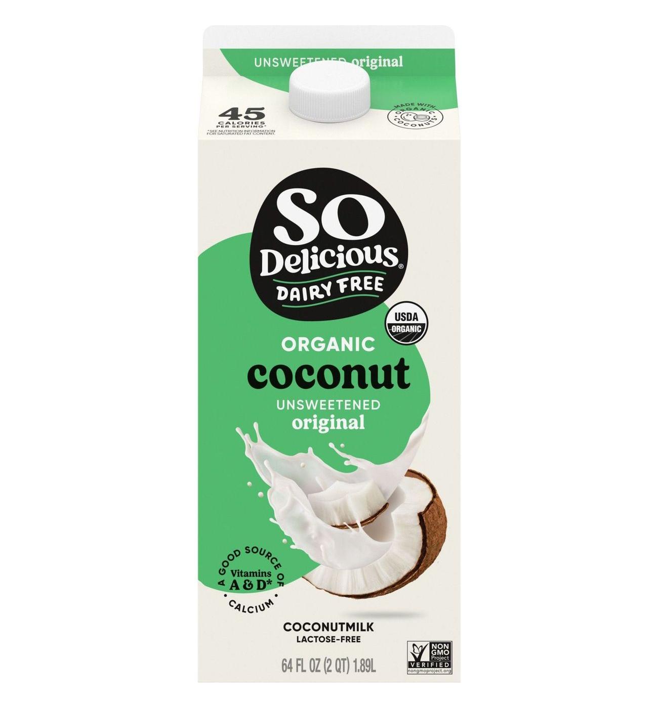 So Delicious Dairy Free Unsweetened Coconutmilk; image 1 of 3
