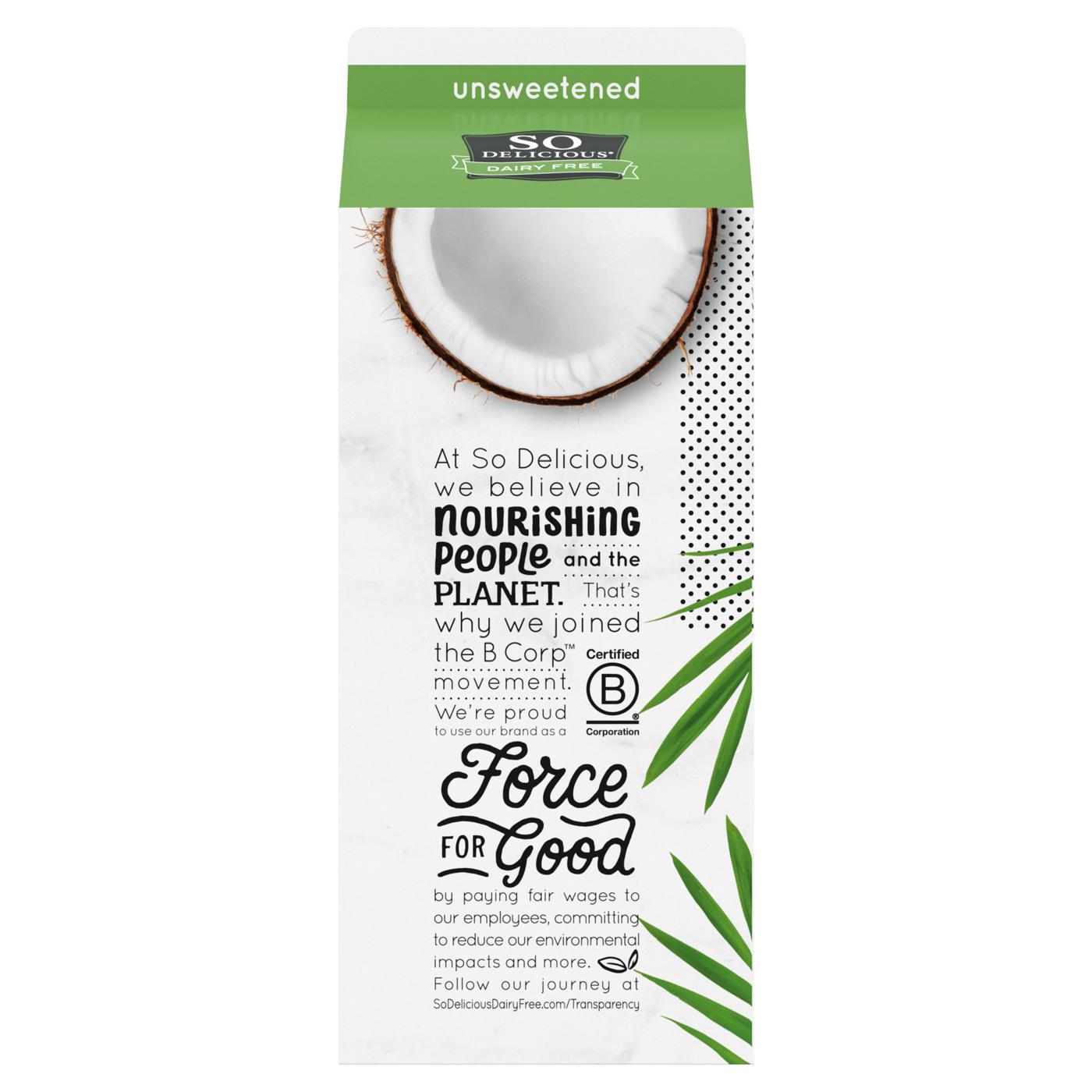 So Delicious Dairy Free Unsweetened Coconutmilk; image 3 of 3