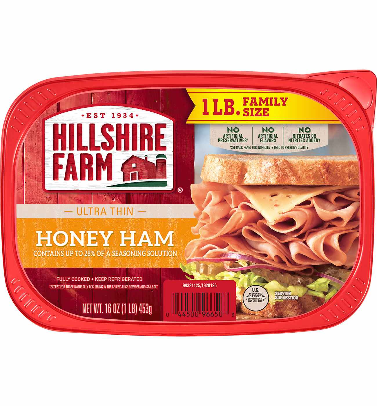 Hillshire Farm Ultra Thin Sliced Honey Ham Lunch Meat; image 1 of 2