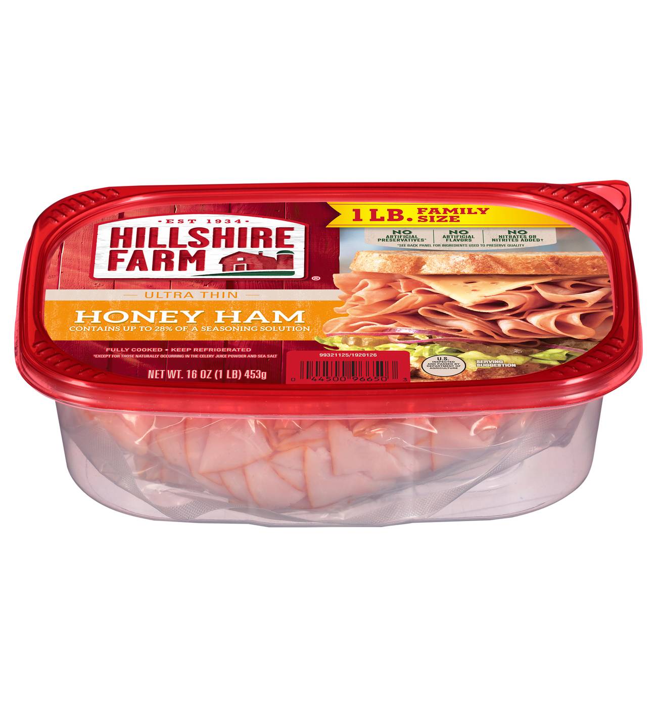 Hillshire Farm Ultra Thin Sliced Honey Ham Lunch Meat; image 2 of 2