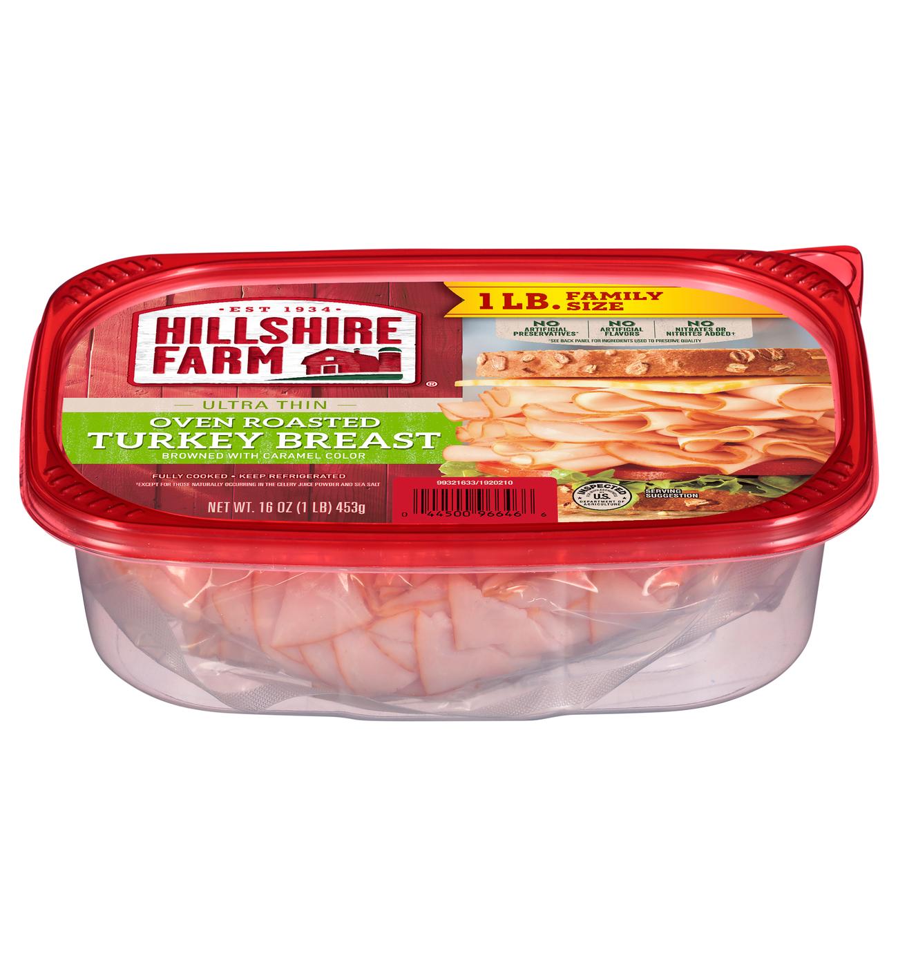 Hillshire Farm Ultra Thin Deli Sliced Oven Roasted Turkey Breast Lunchmeat; image 2 of 2