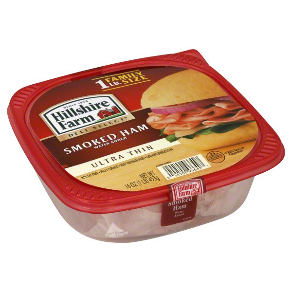 Hillshire Farm Deli Select Smoked Ham Ultra Thin Family Size Shop Meat at HEB