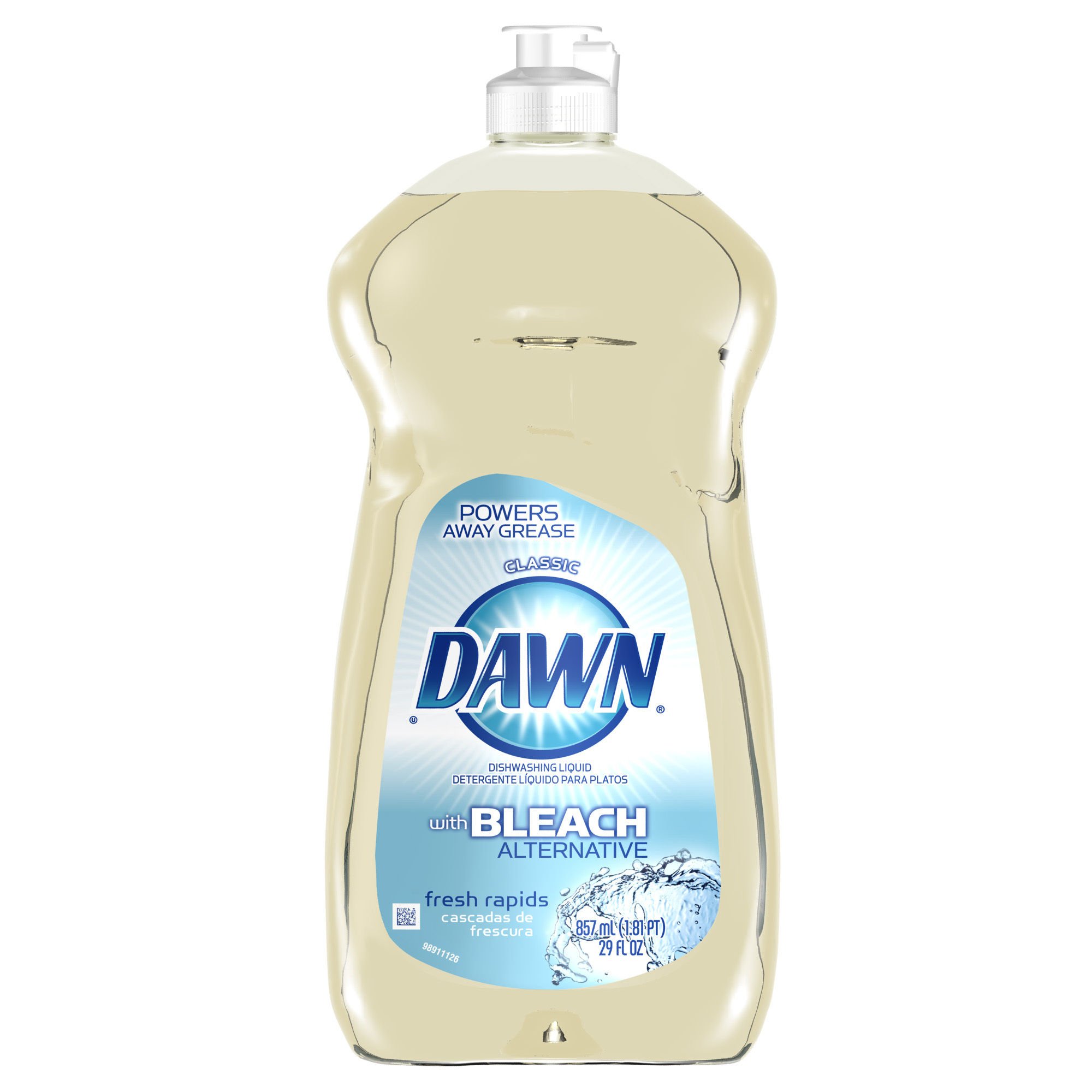 Dawn NonUltra with Bleach Alternative Fresh Rapids Dishwashing Liquid