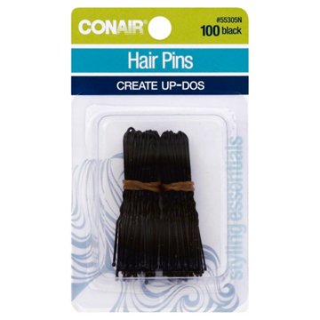 Conair Styling Essentials Black Secure Hold Hair Pins