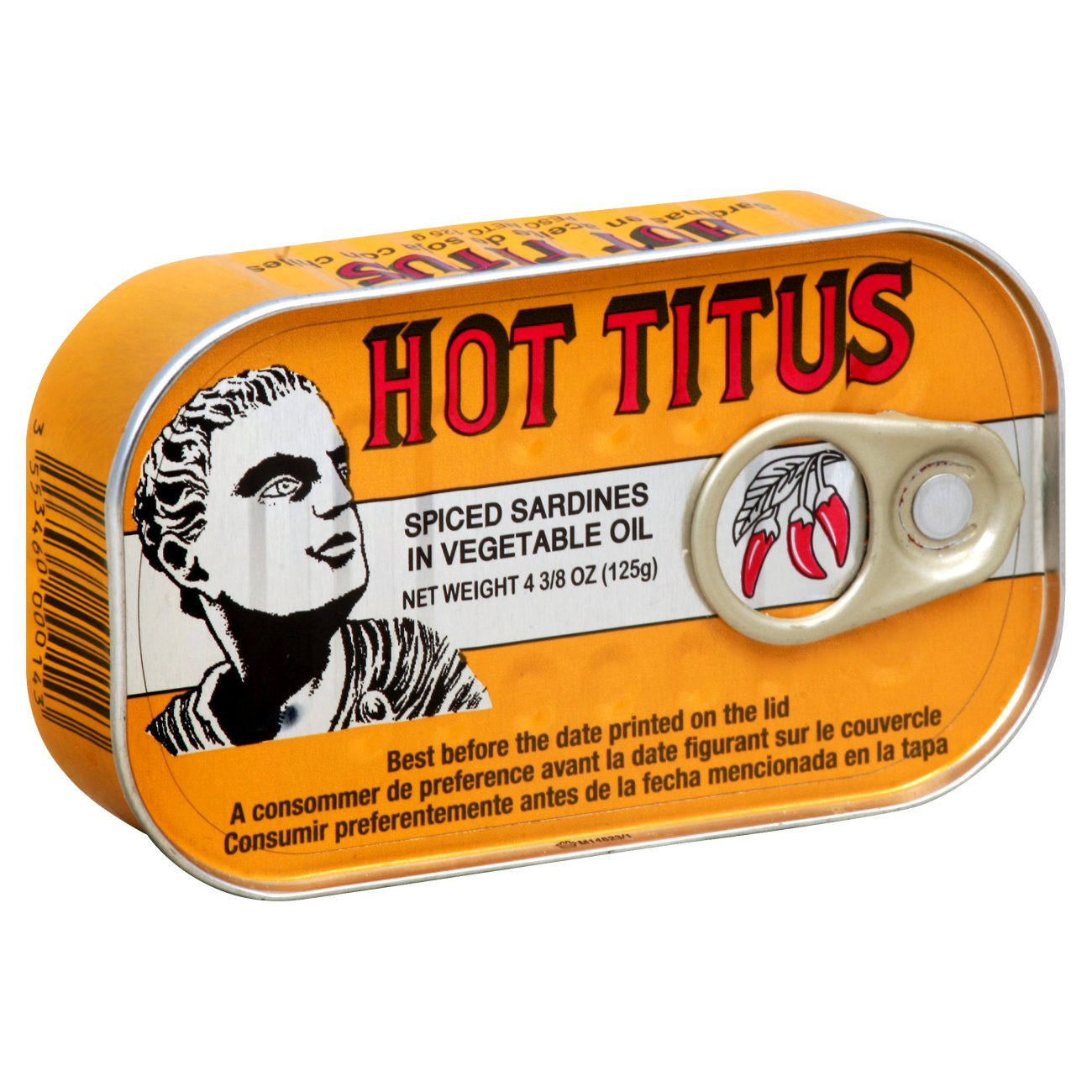 Hot Titus Spiced Sardines in Vegetable Oil Shop Seafood at HEB