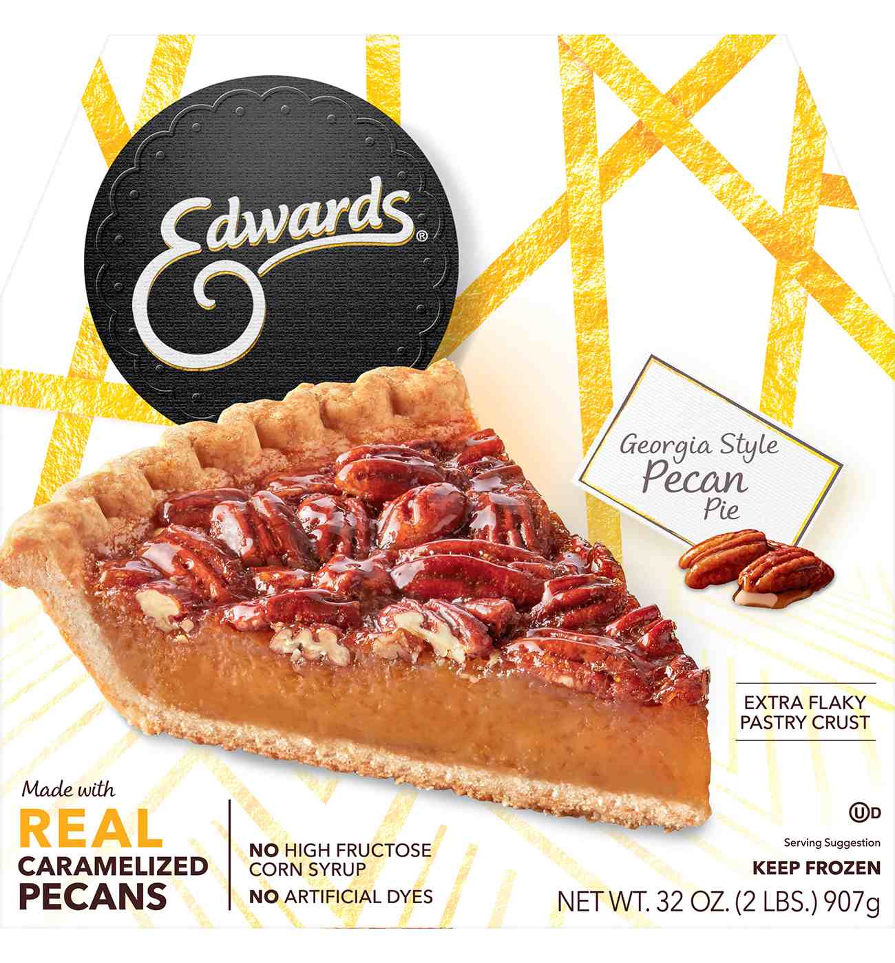 Edwards Desserts Georgia Style Pecan Pie; image 1 of 7