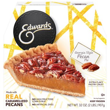 Edwards Premium Desserts Frozen Whole Georgia Style Pecan Pie, 32 oz