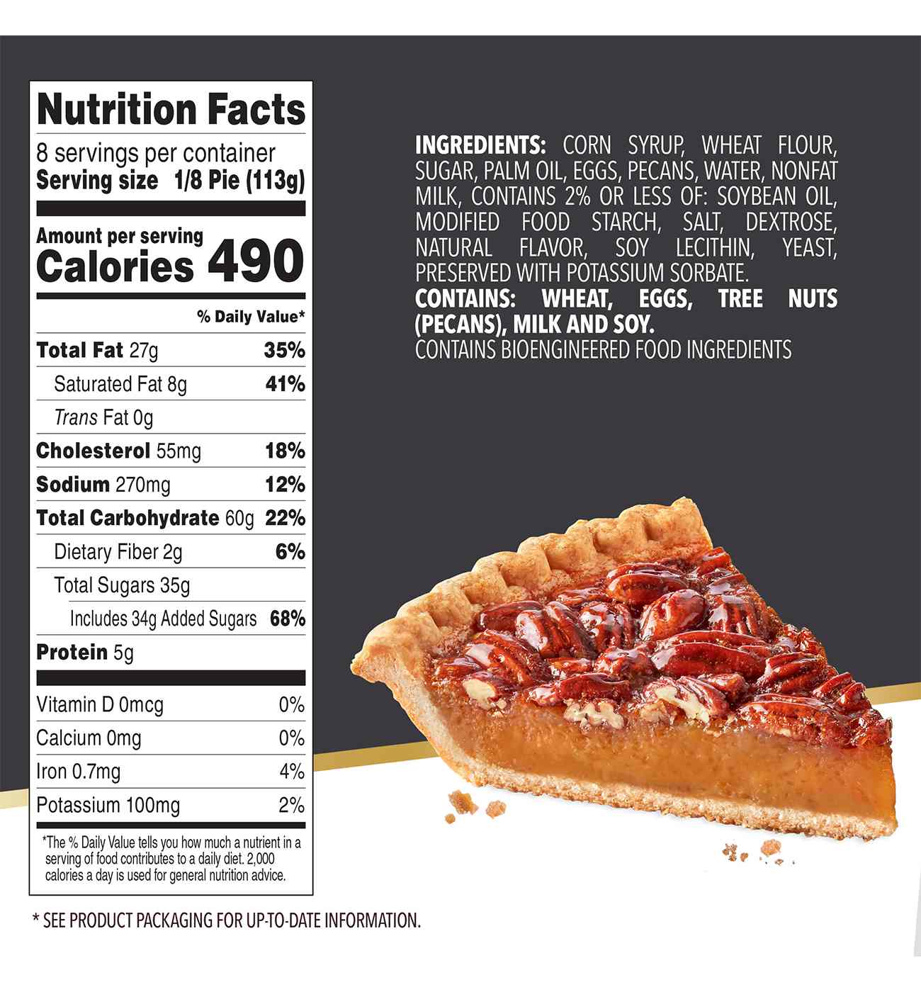 Edwards Desserts Georgia Style Pecan Pie; image 3 of 7