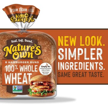 Nature's Own 100% Whole Wheat Hamburger Buns