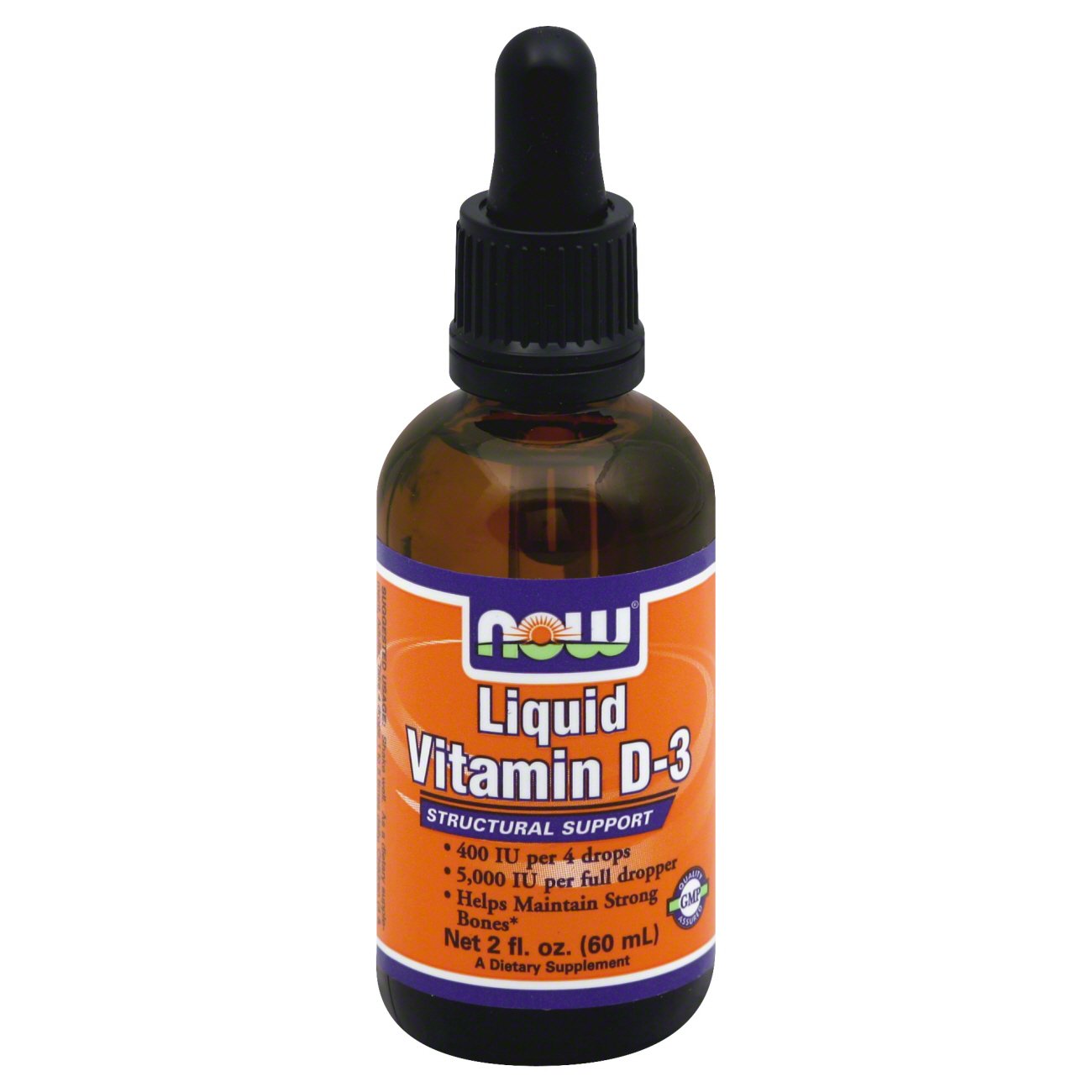 NOW Vitamin D3 5000 IU Liquid Shop Vitamins AZ at HEB