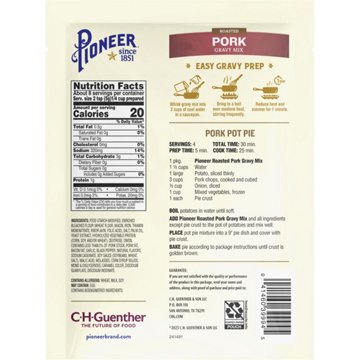 Pioneer Roasted Pork Gravy Mix, 1.4 oz