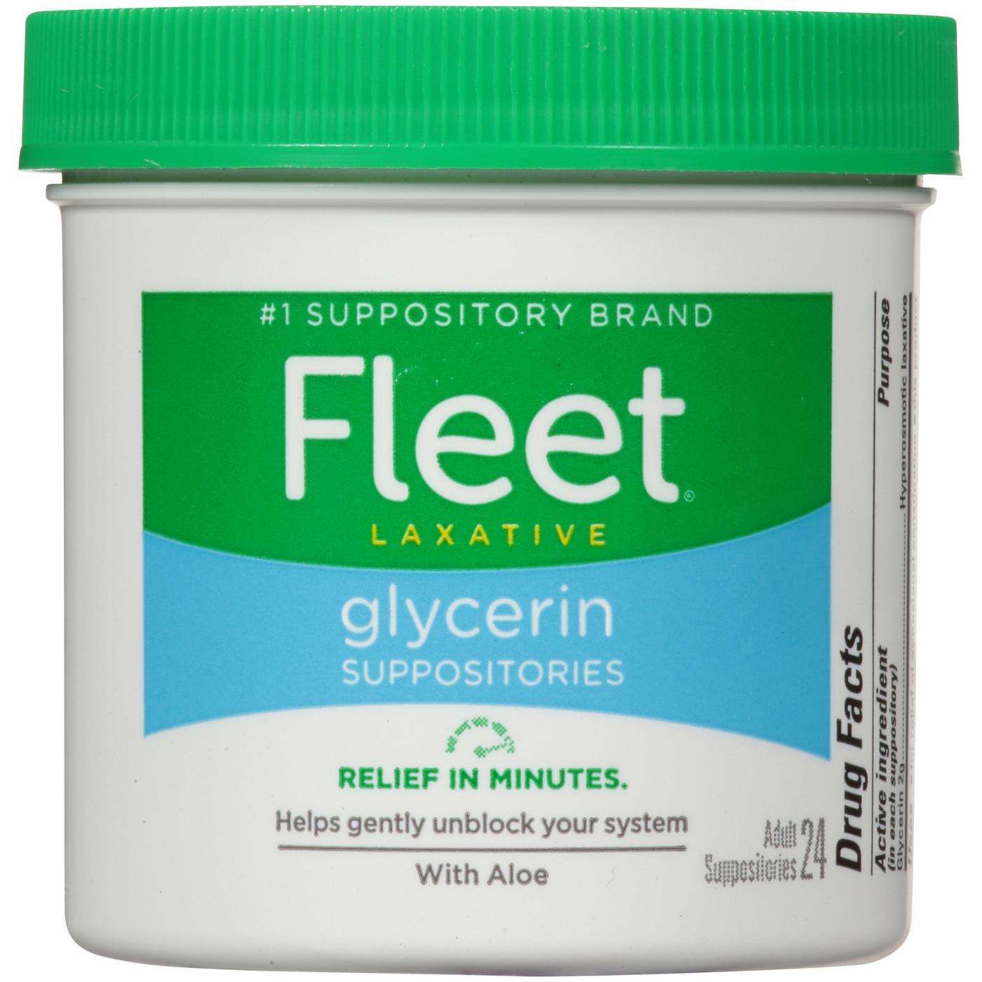 Fleet Laxative Glycerin Suppositories; image 1 of 3