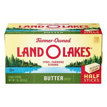 Land O Lakes Salted Butter Half Sticks, 8 ct