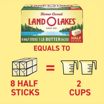Land O Lakes Salted Butter Half Sticks, 8 ct
