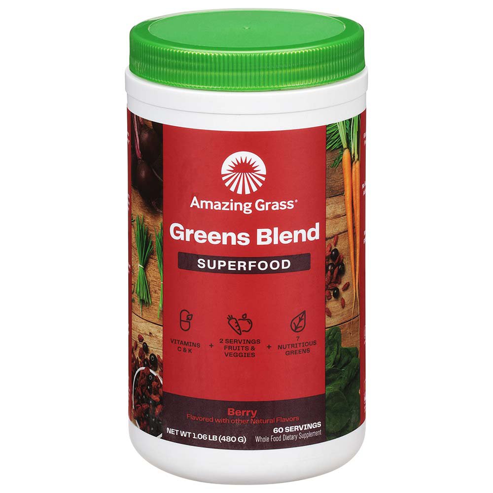Amazing Grass Greens Blend Superfood Powder Berry Shop Herbs
