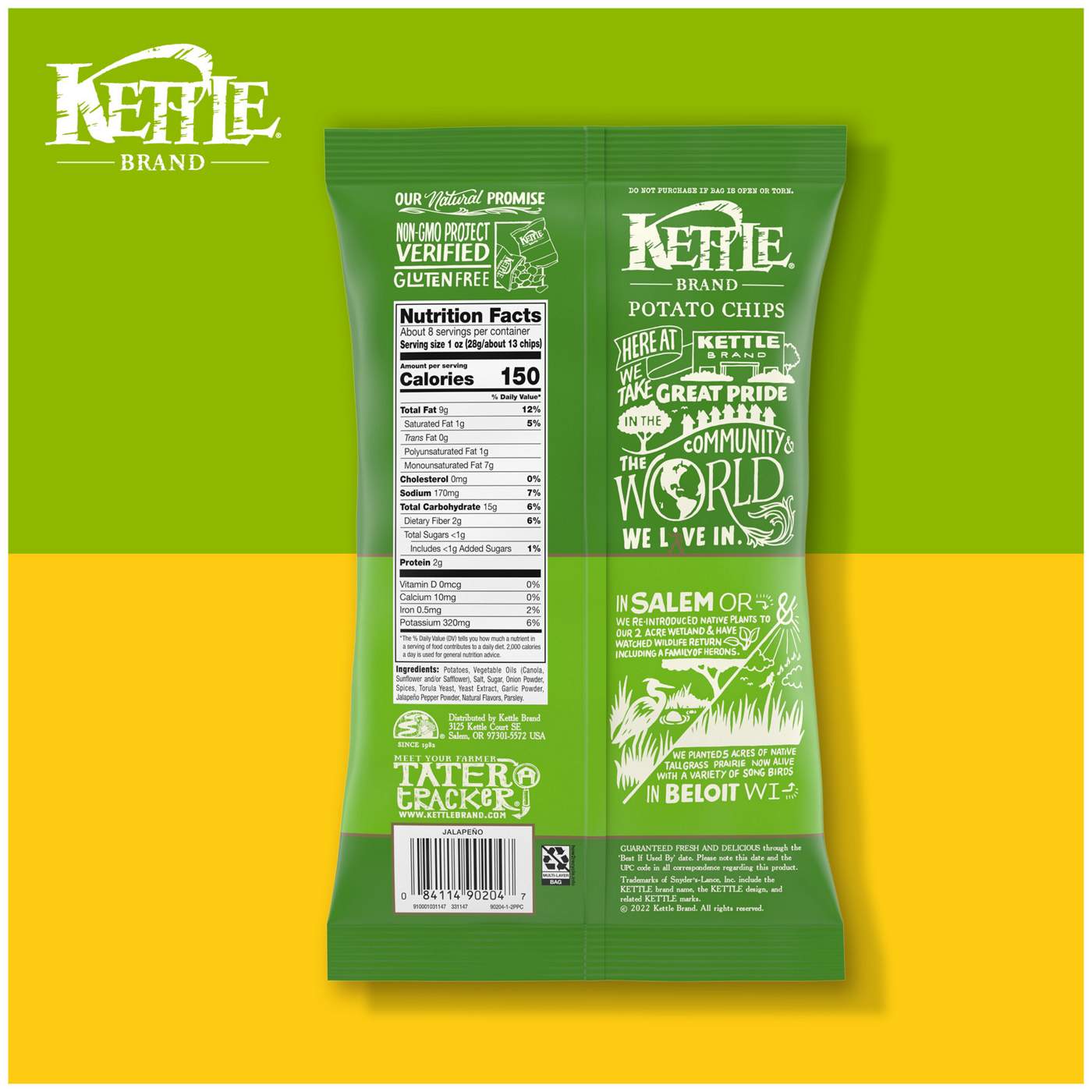 Kettle Brand Jalapeno Kettle Potato Chips; image 15 of 15