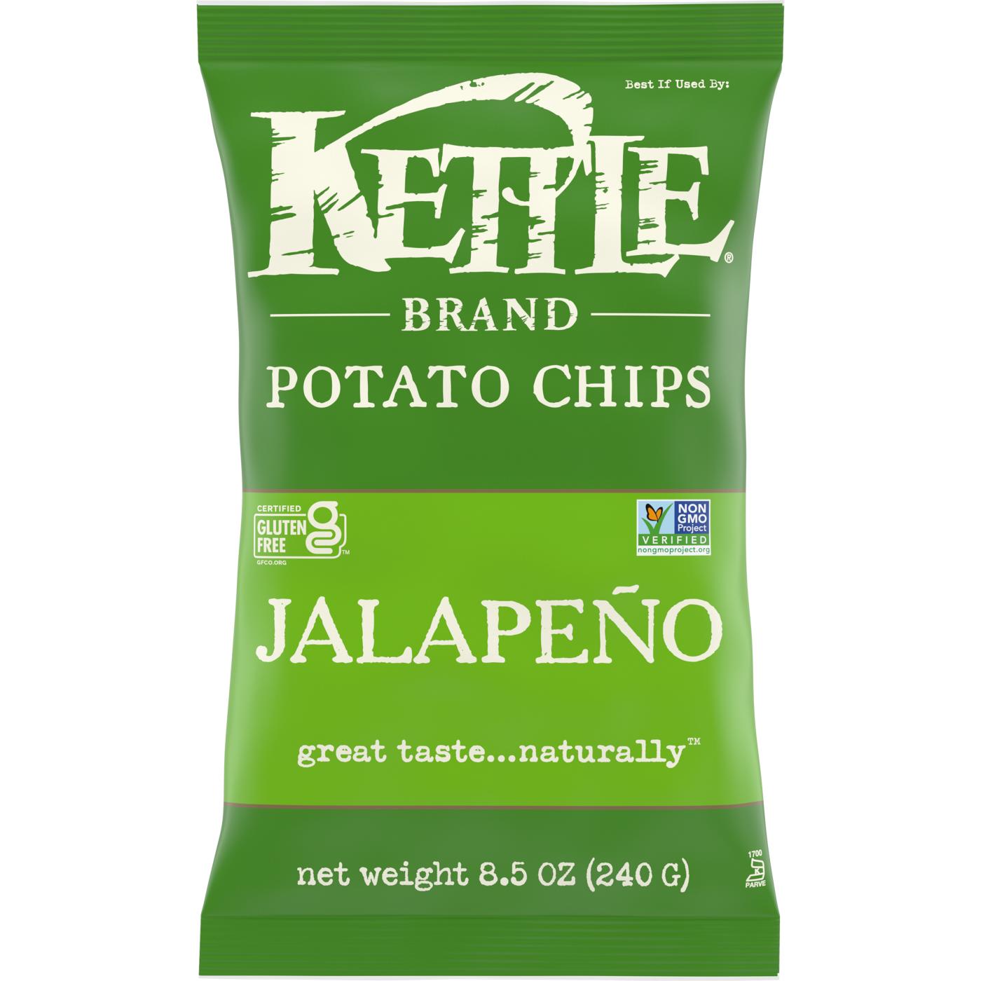 Kettle Brand Jalapeno Kettle Potato Chips; image 1 of 15