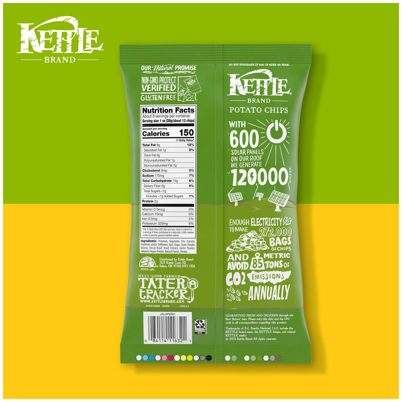 Kettle Brand Jalapeno Kettle Potato Chips; image 15 of 15