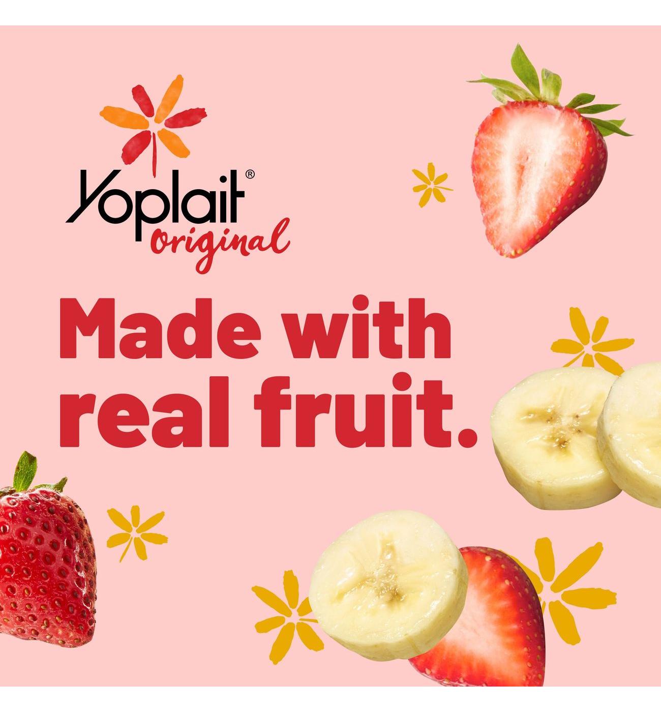 Yoplait Original Low-Fat Strawberry & Strawberry Banana Yogurt; image 2 of 6