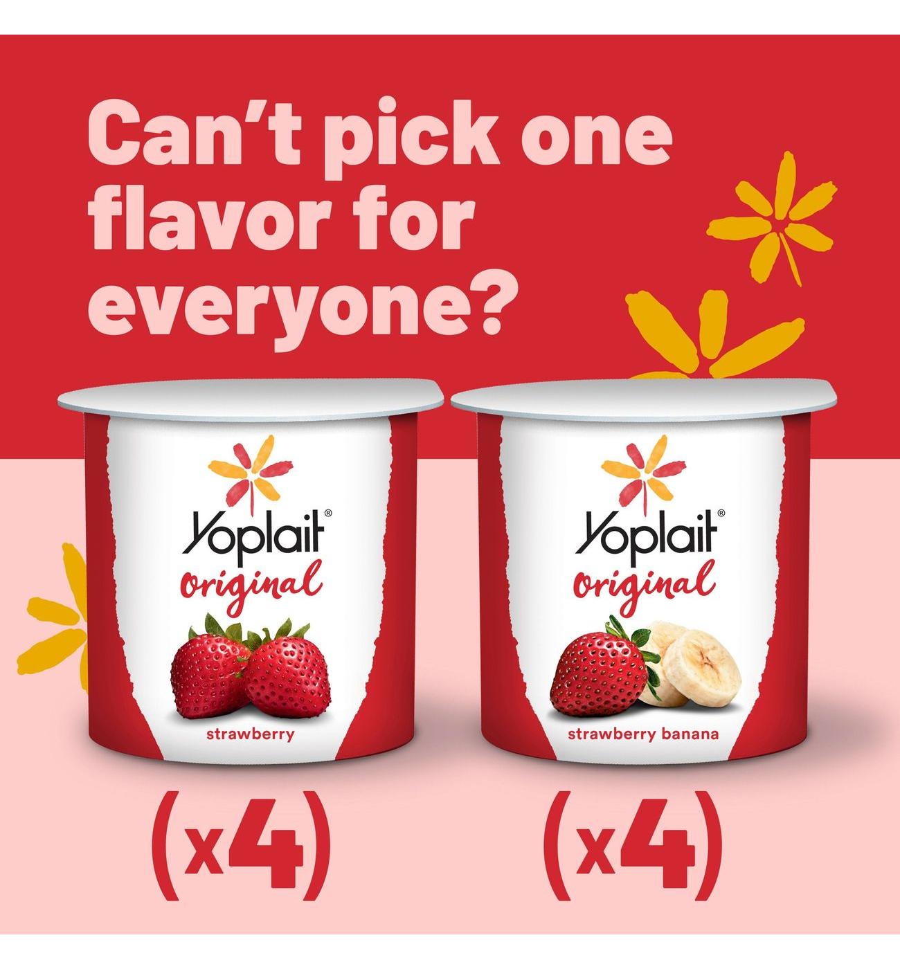 Yoplait Original Low-Fat Strawberry & Strawberry Banana Yogurt; image 6 of 6