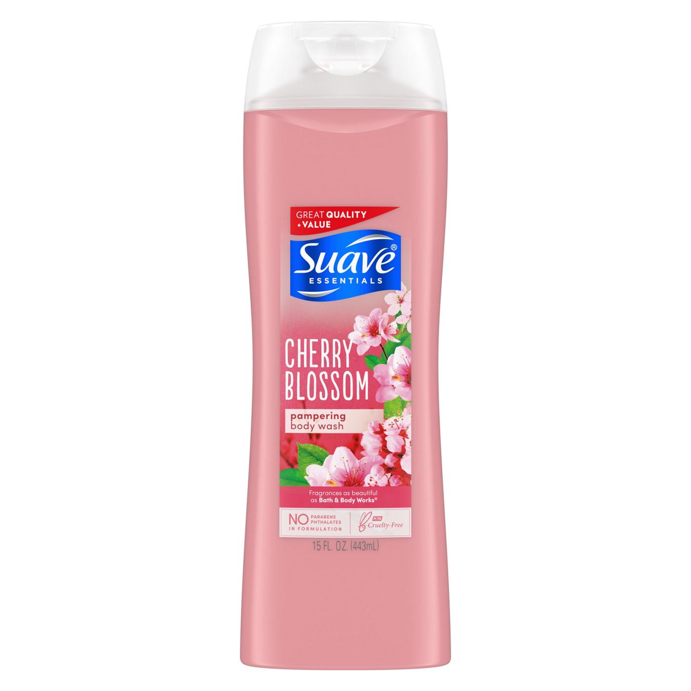 Suave Essentials Body Wash Wild Cherry Blossom; image 1 of 4